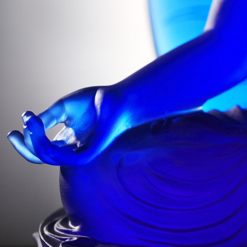 Crystal Buddha, Medicine Buddha, Wishes for Sentient Beings - LIULI Crystal Art