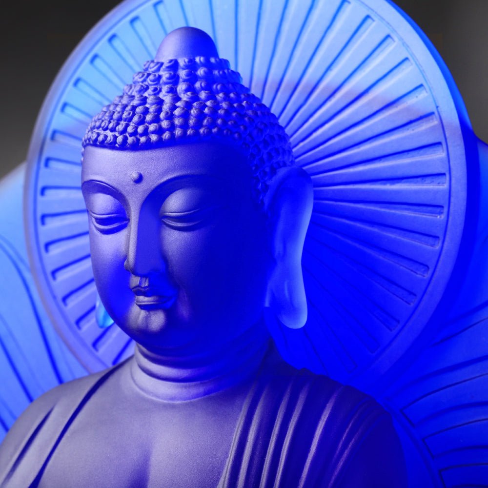 Crystal Buddha, Medicine Buddha, Wishes for Sentient Beings - LIULI Crystal Art