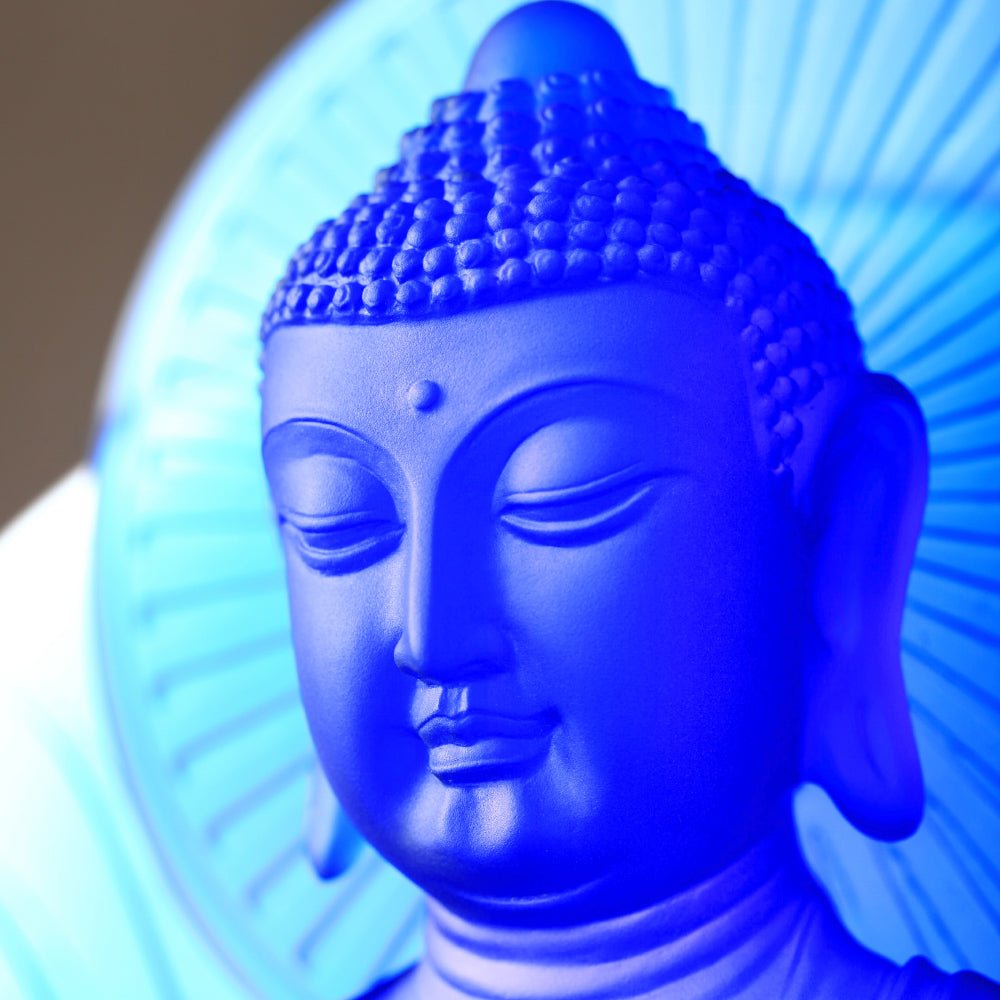 Crystal Buddha, Medicine Buddha, Wishes for Sentient Beings - LIULI Crystal Art