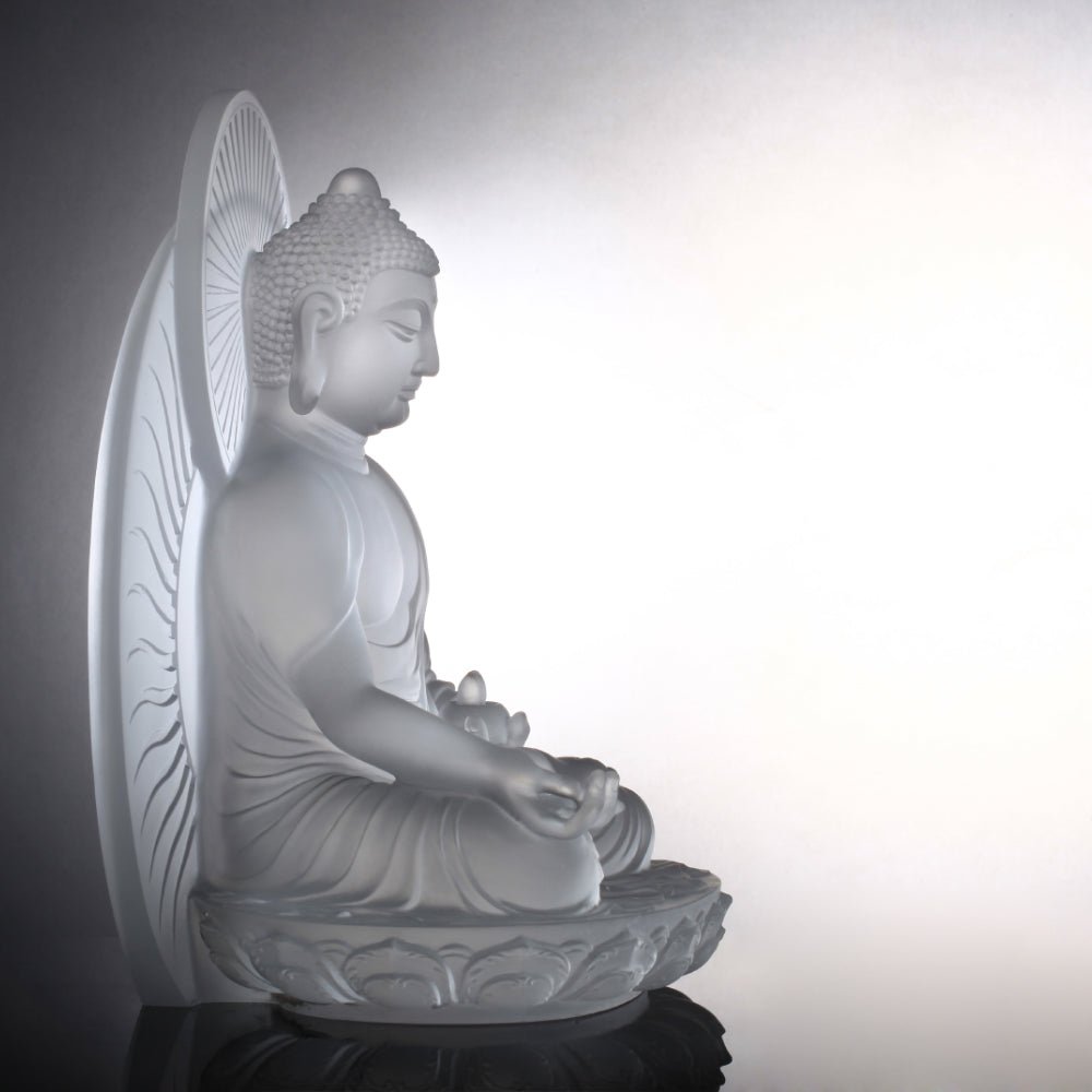Crystal Buddha, Medicine Buddha, Wishes for Sentient Beings - LIULI Crystal Art