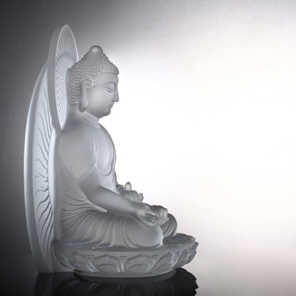 Crystal Buddha, Medicine Buddha, Wishes for Sentient Beings - LIULI Crystal Art