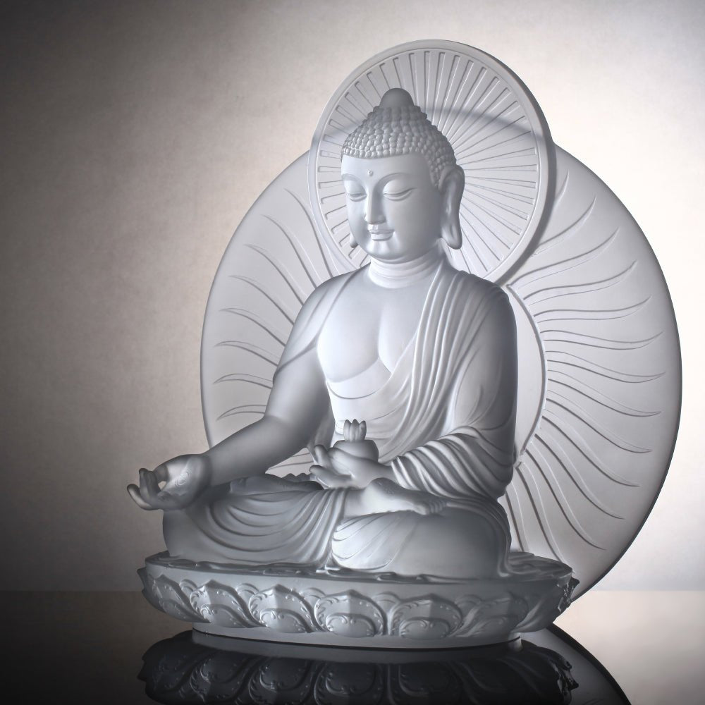 Crystal Buddha, Medicine Buddha, Wishes for Sentient Beings - LIULI Crystal Art