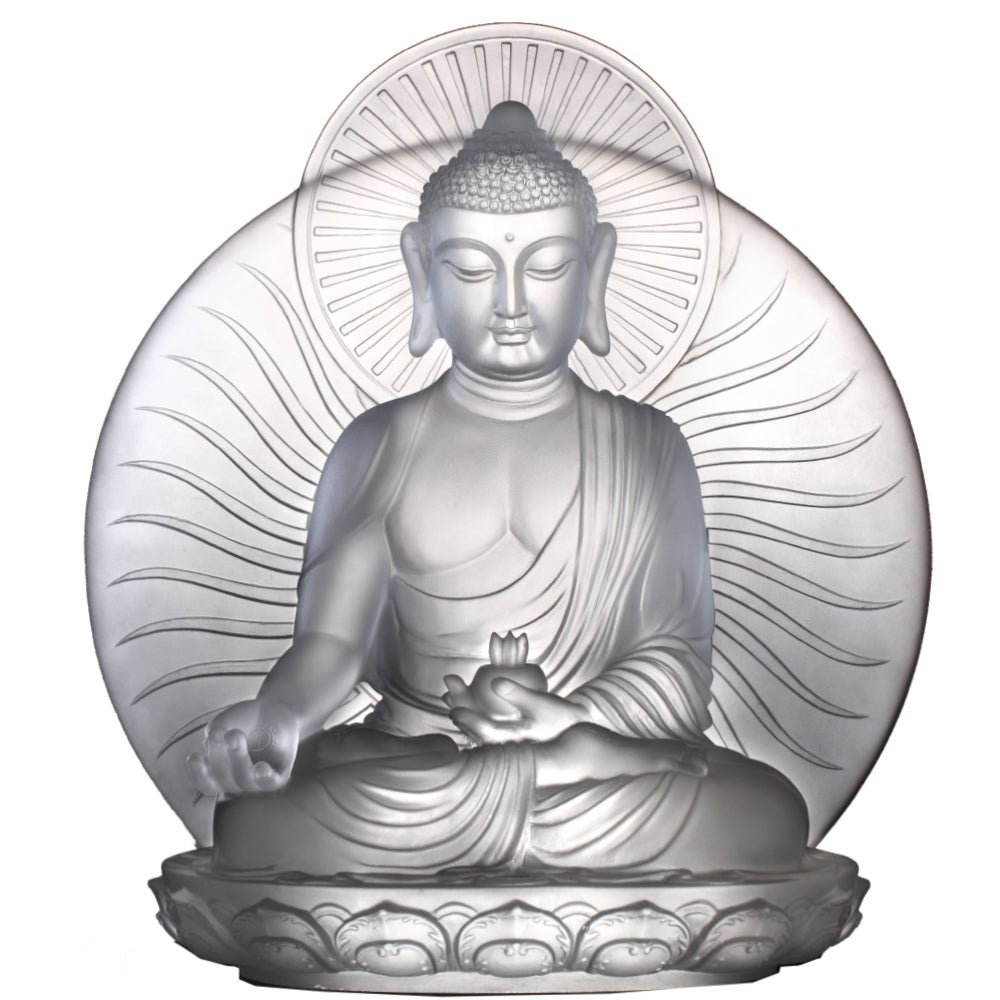 Crystal Buddha, Medicine Buddha, Wishes for Sentient Beings - LIULI Crystal Art