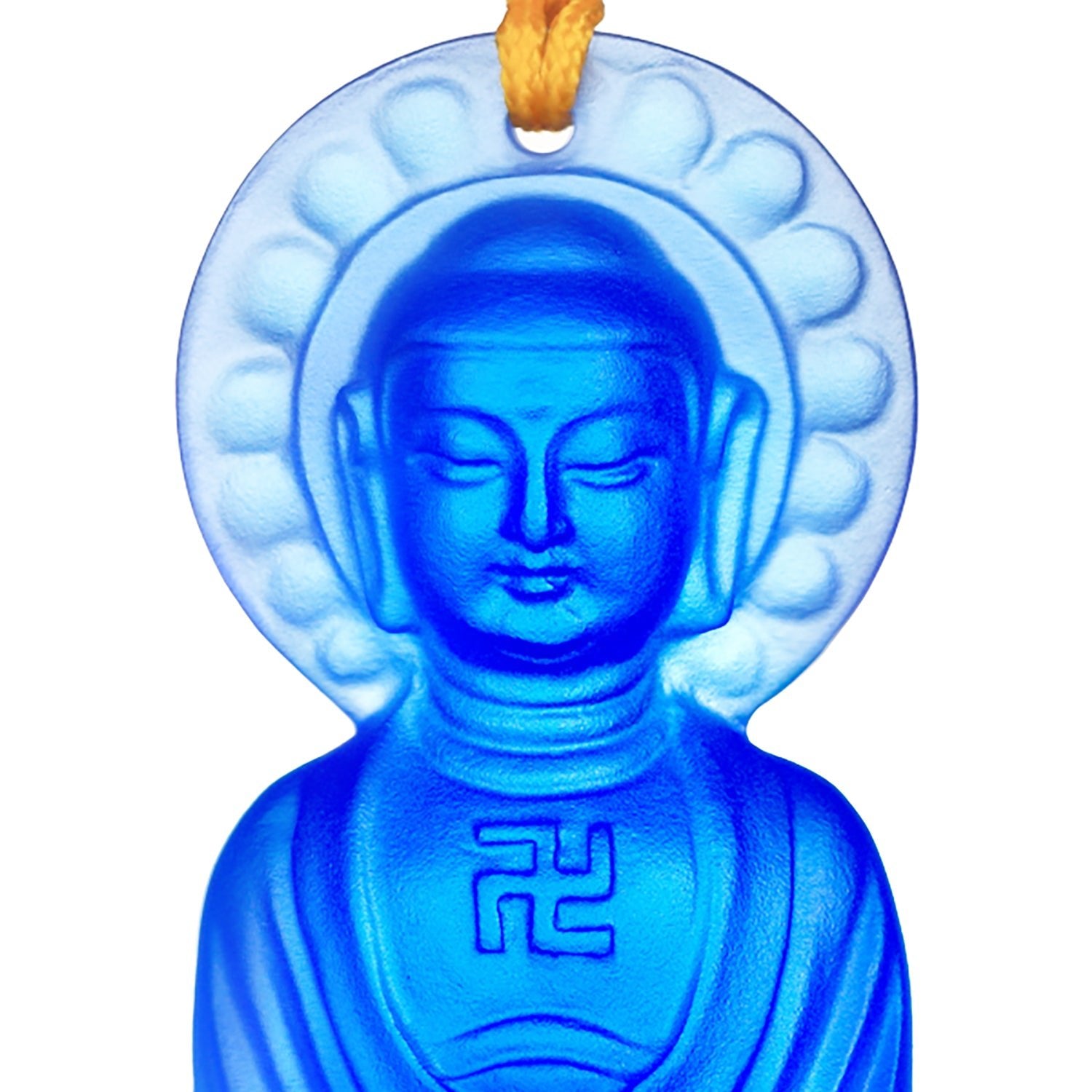 Crystal Charm, Medicine Buddha, Follow the Heart, Follow Happiness - LIULI Crystal Art