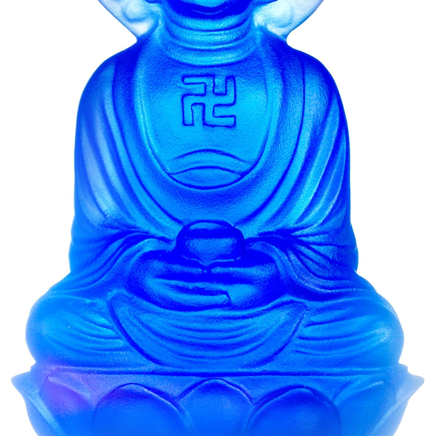 Crystal Charm, Medicine Buddha, Follow the Heart, Follow Happiness - LIULI Crystal Art