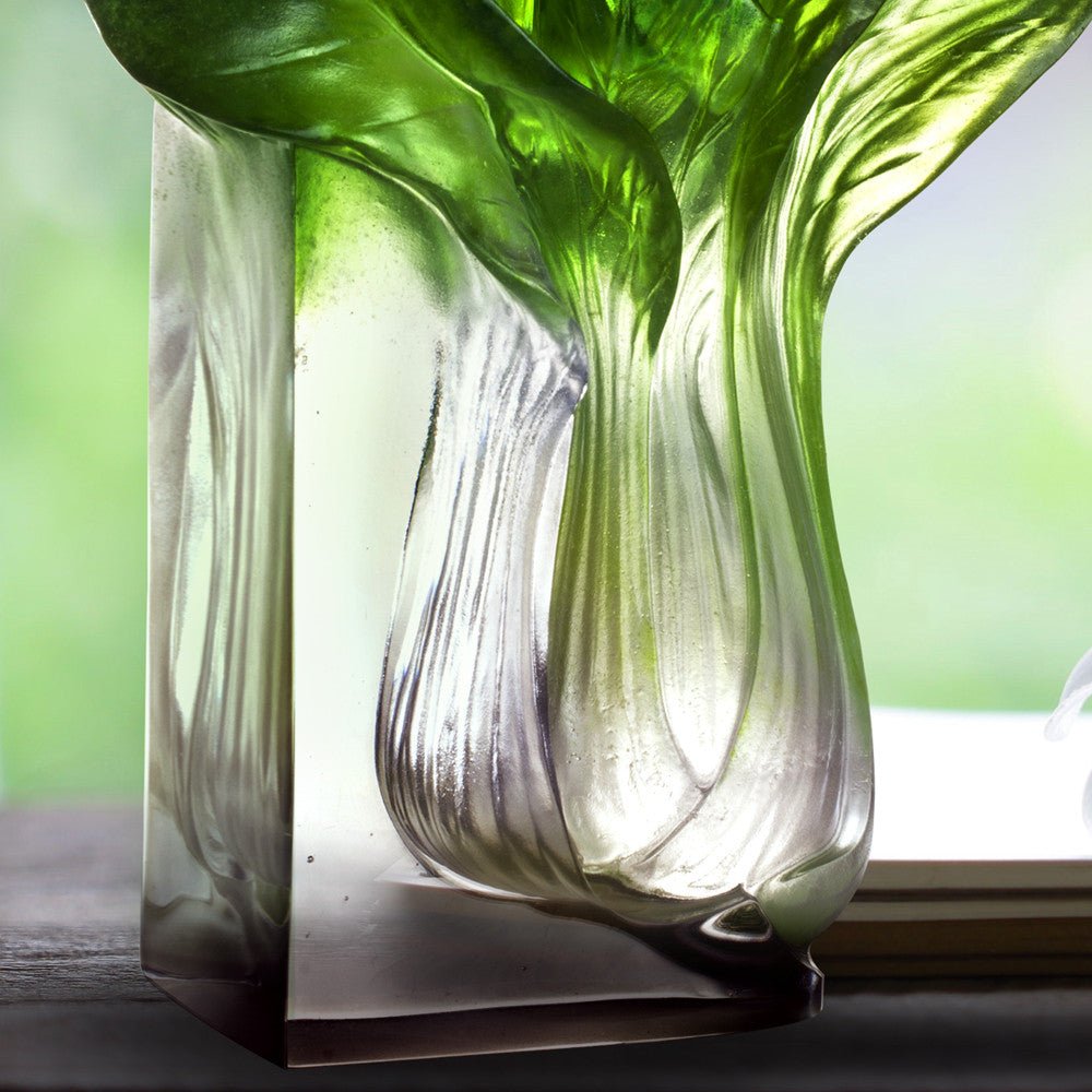 Crystal Chinese Cabbage, Bok Choy, Kitchen Decor, Outlast - LIULI Crystal Art