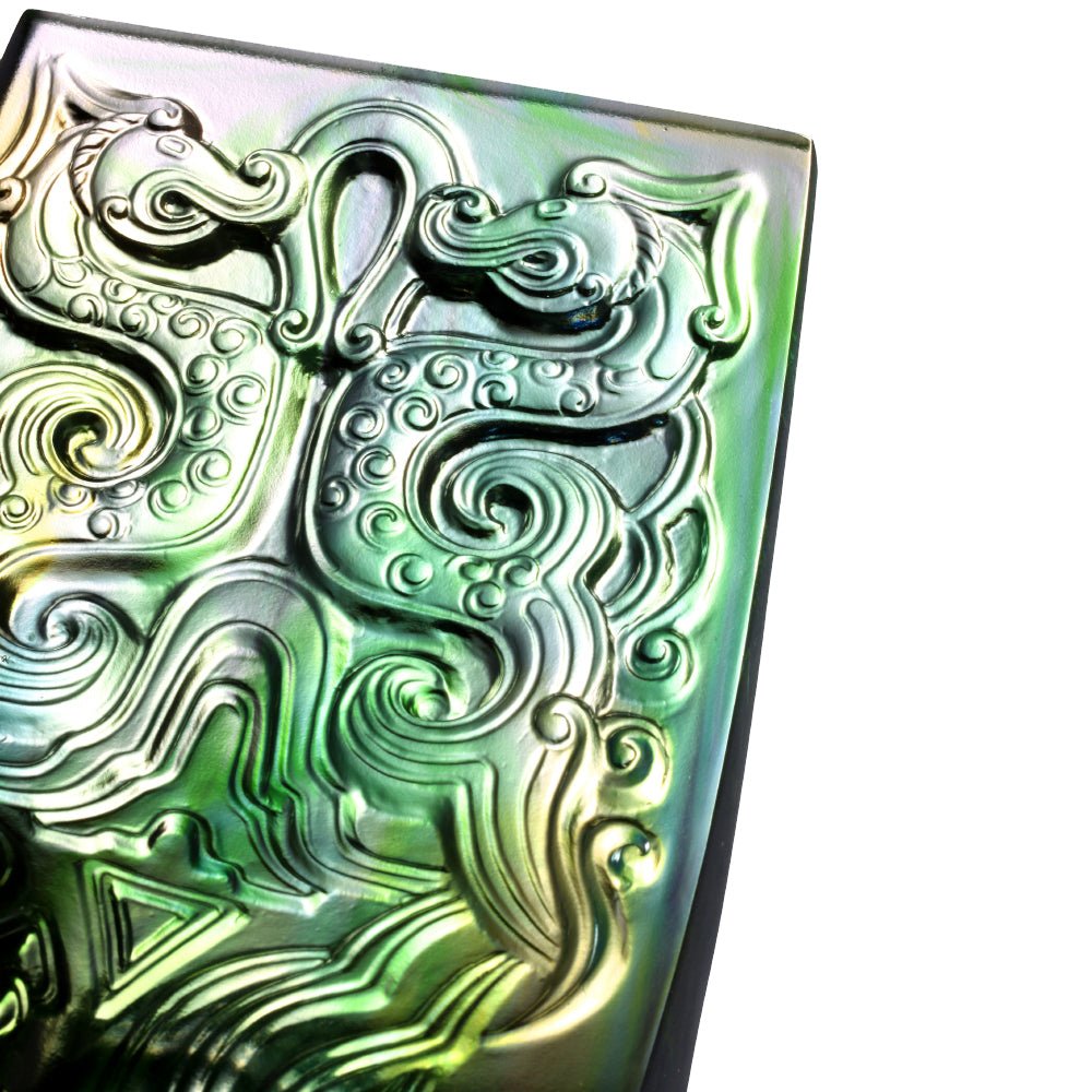 Crystal Chinese Vessel, Straightforward with Gentleness-Ding of Exquisite Harmony - LIULI Crystal Art