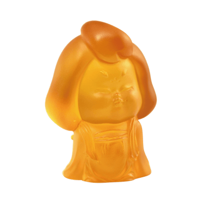 Crystal Desk Decor, Mini Woman Figurine, The Beauty of Tang Dynasty-My Ideal Type - LIULI Crystal Art
