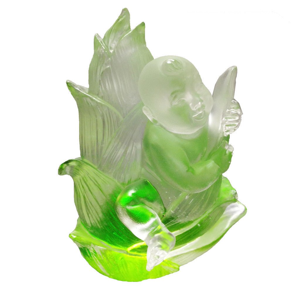 Crystal Doll Figurine (Fearless) - "Great Heights Dolly" - LIULI Crystal Art