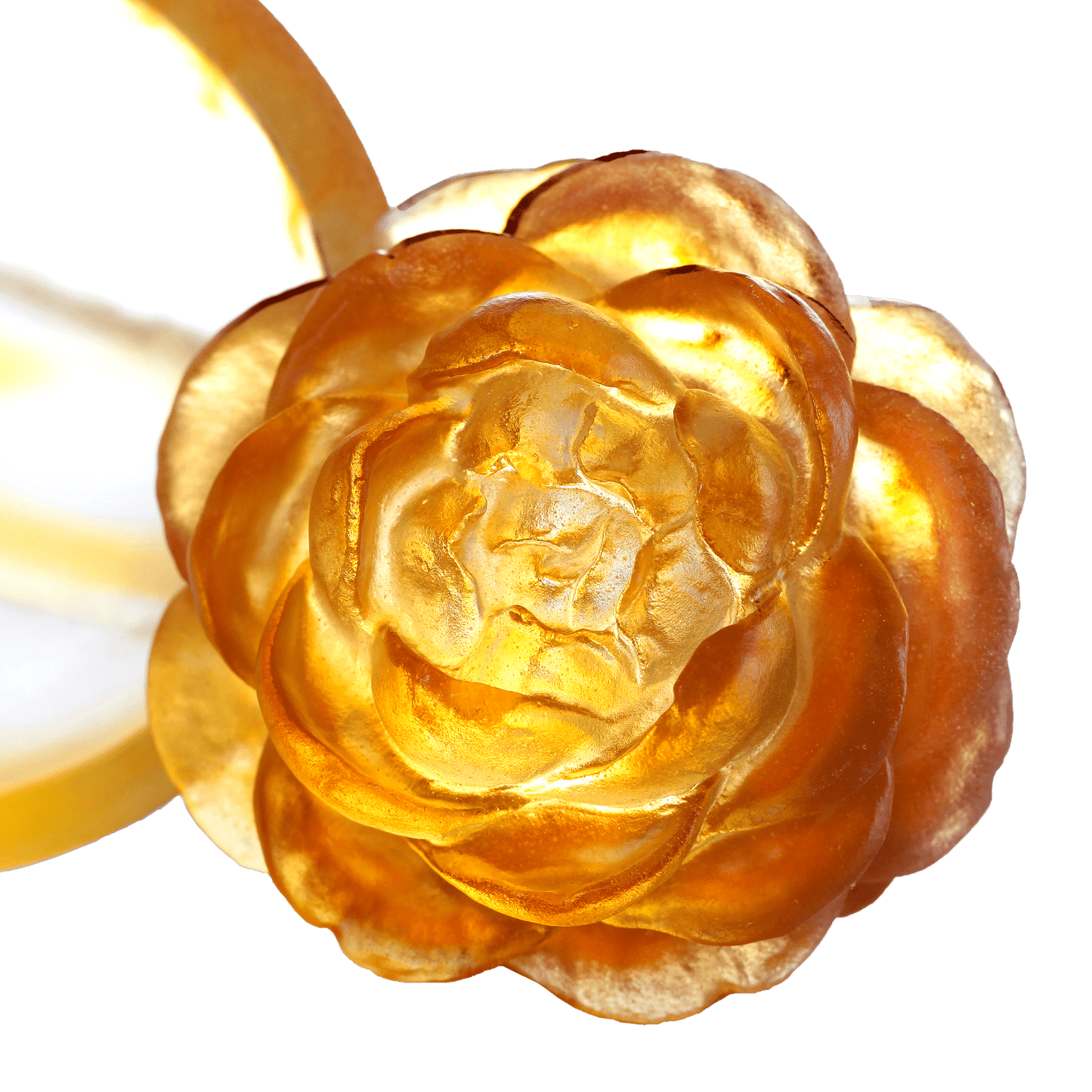 Crystal Flower, Camellia Bloom, Destined Harmony - LIULI Crystal Art