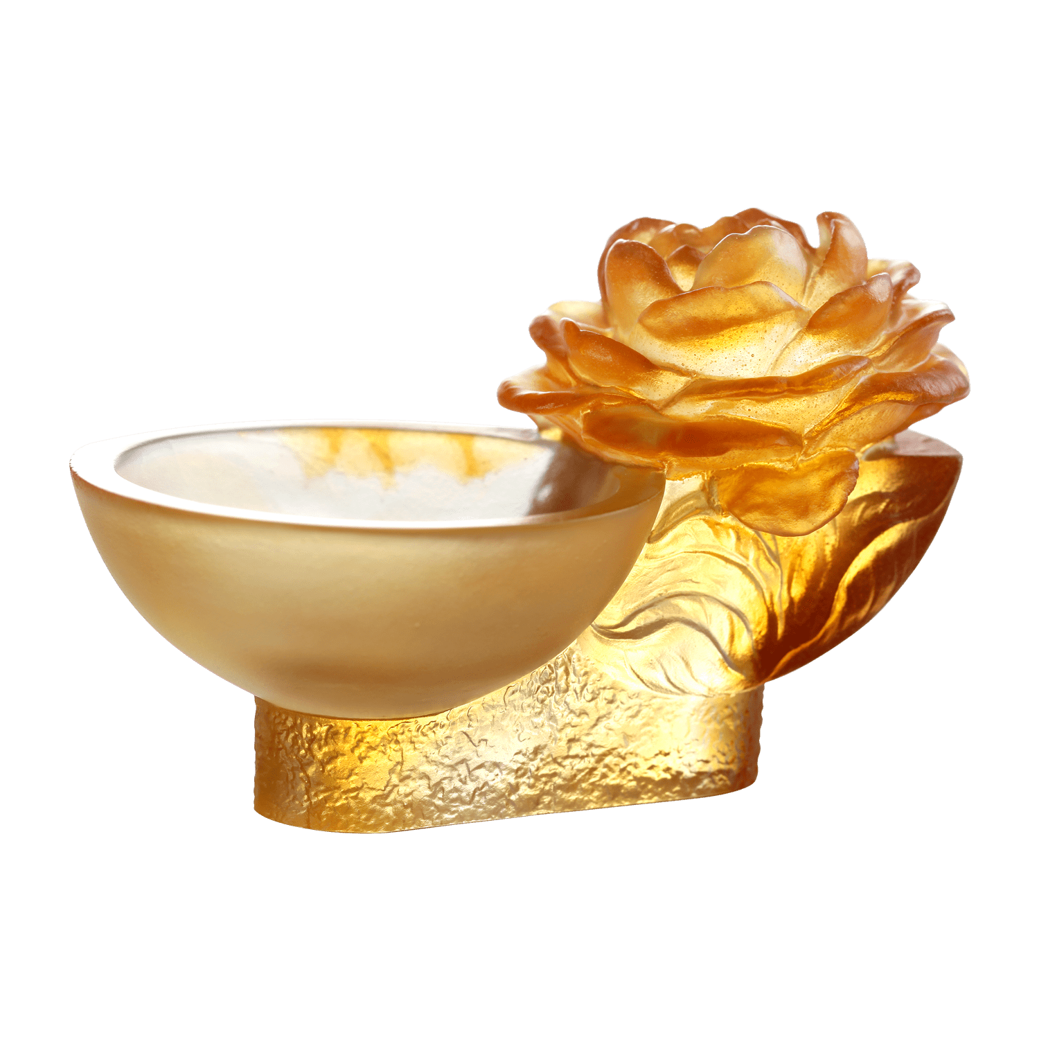 Crystal Flower, Camellia Bloom, Destined Harmony - LIULI Crystal Art