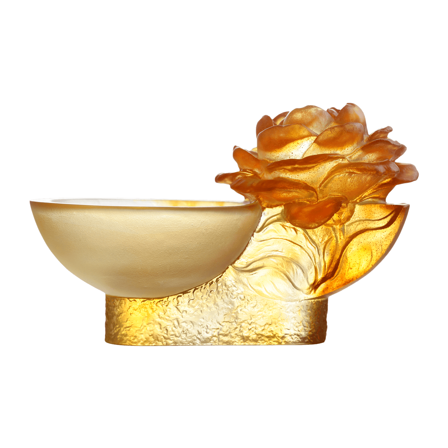 Crystal Flower, Camellia Bloom, Destined Harmony - LIULI Crystal Art