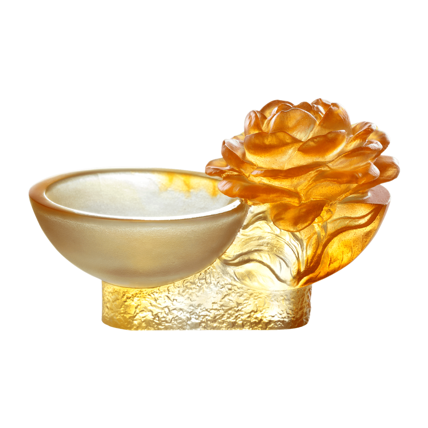 Crystal Flower, Camellia Bloom, Destined Harmony - LIULI Crystal Art