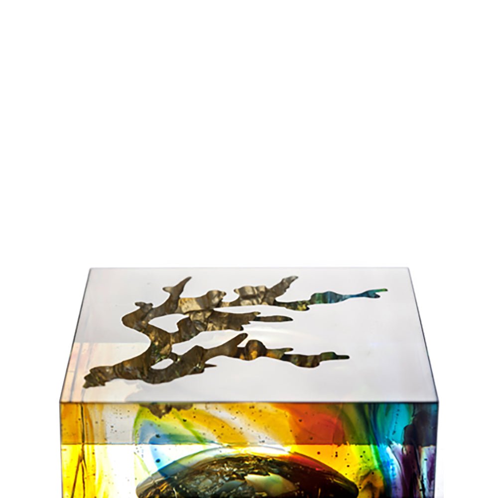 '-- DELETE -- Crystal Flower, Full Moon, Fragrant Flowers - LIULI Crystal Art