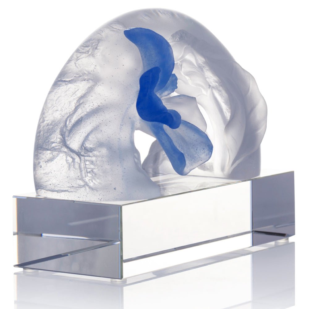 Crystal Flower, Hibiscus, Song of the Morning Flower (Special Edition, Come with Display Base) - LIULI Crystal Art