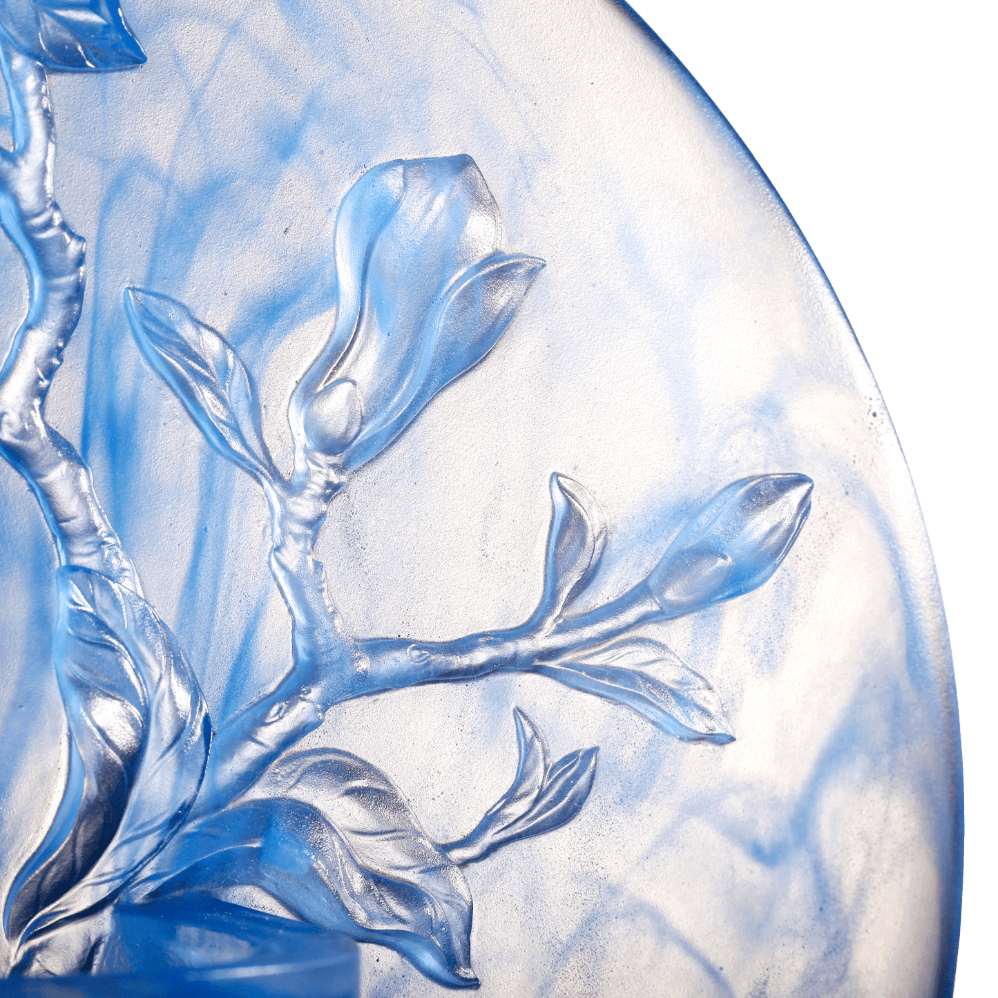 Crystal Flower, Magnolia, World of Beautiful Compassion - LIULI Crystal Art