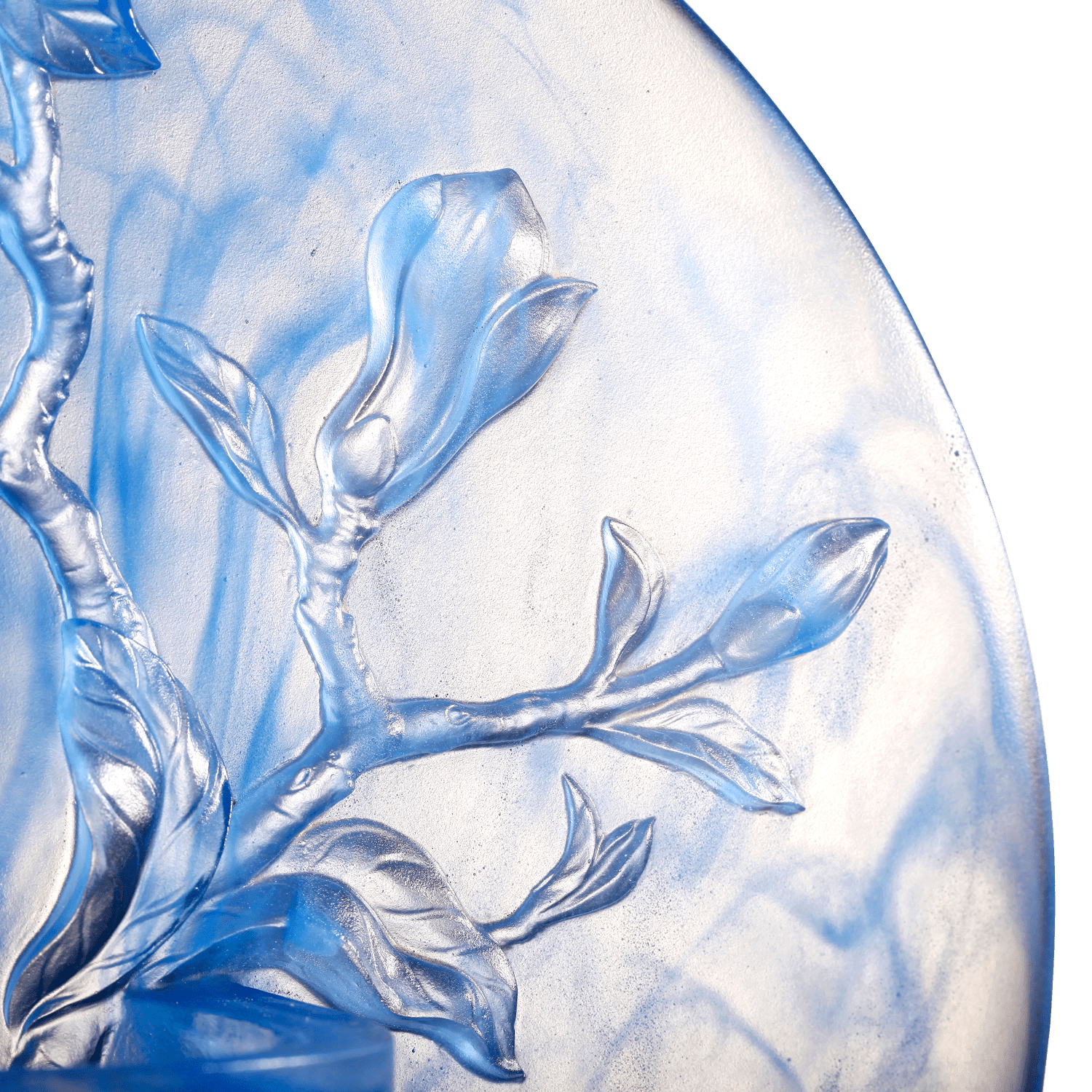 Crystal Flower, Magnolia, World of Beautiful Compassion - LIULI Crystal Art