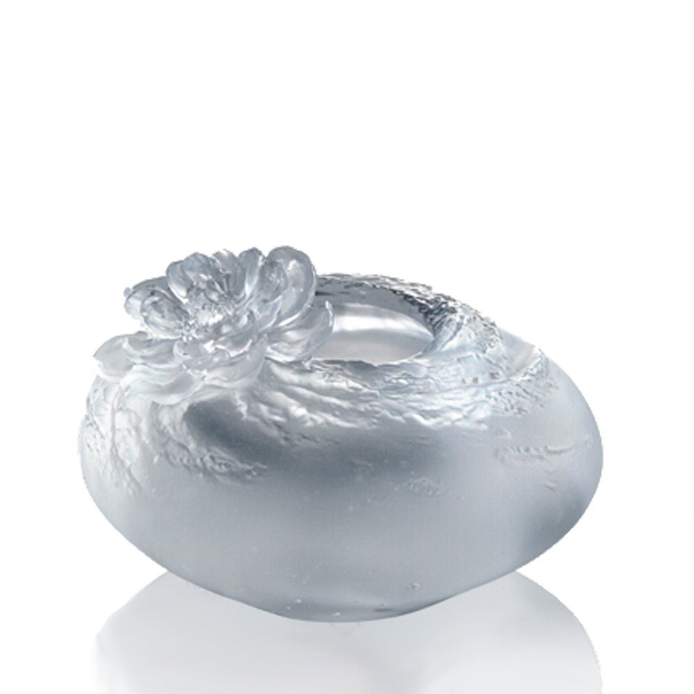 Crystal Flower, Peach Blossom, A Fresh and Wonderful Blessing-Peach Blossom - LIULI Crystal Art