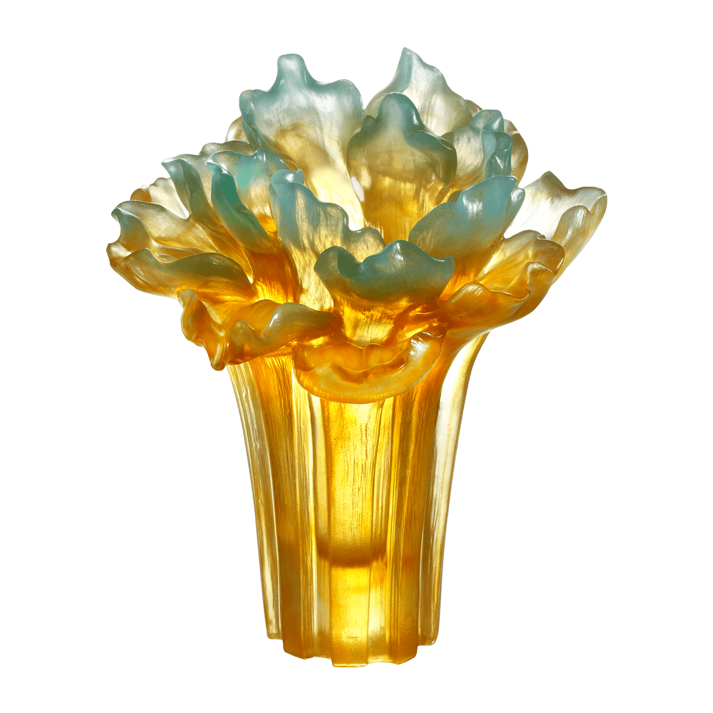 Crystal Flower, Peony Bloom, Our Great Beauty - LIULI Crystal Art