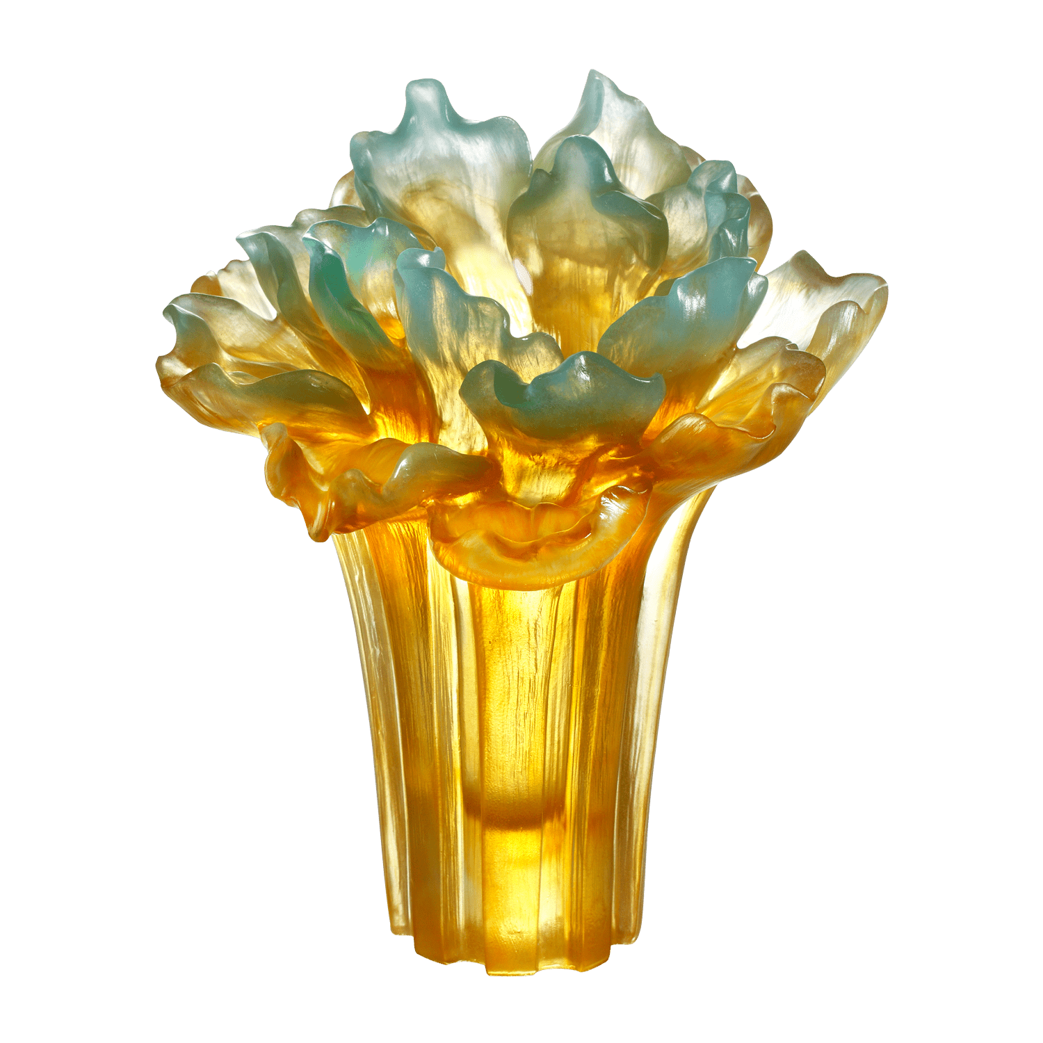 Crystal Flower, Peony Bloom, Our Great Beauty - LIULI Crystal Art