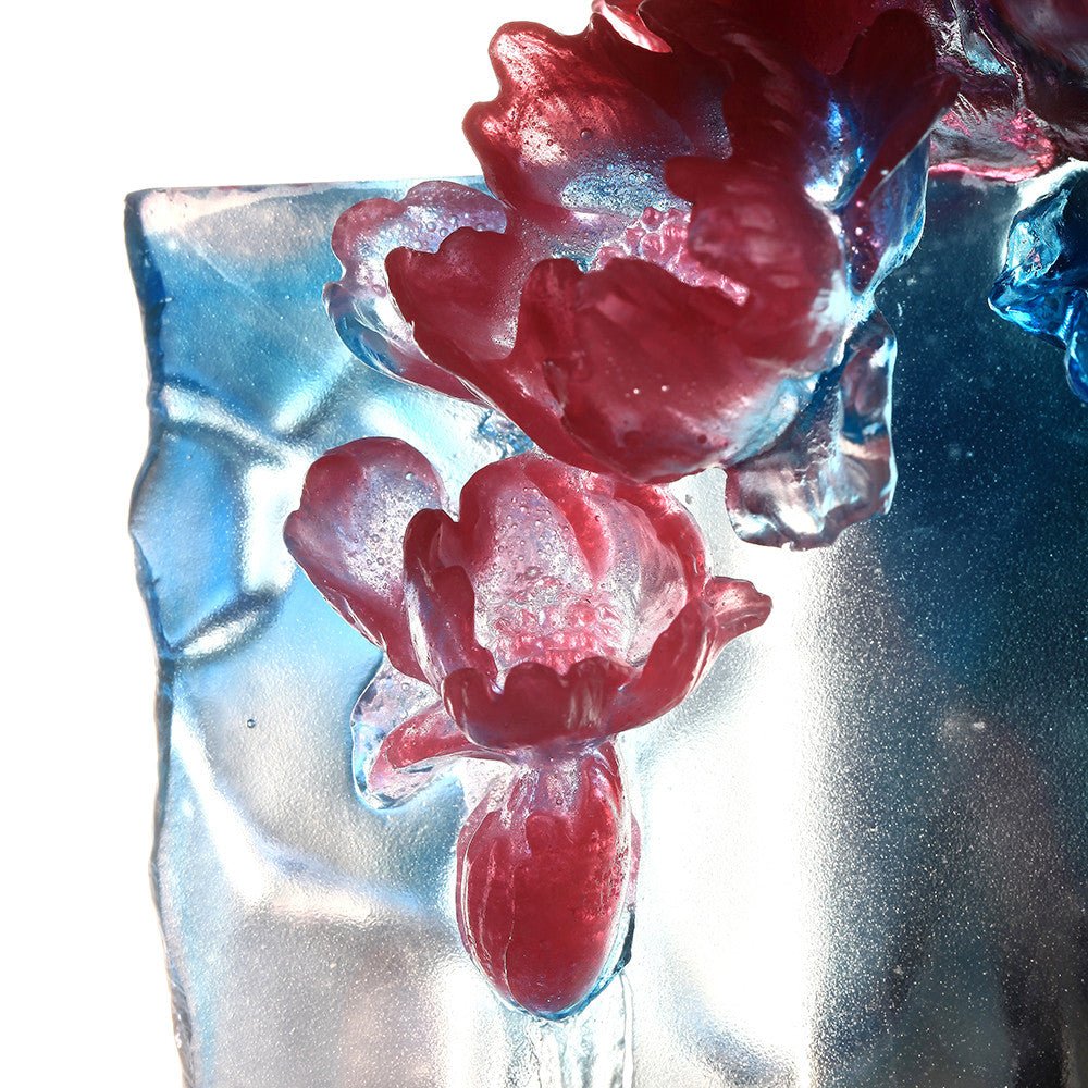 '-- DELETE -- Crystal Flower, Peony, Flourish with Intent - LIULI Crystal Art