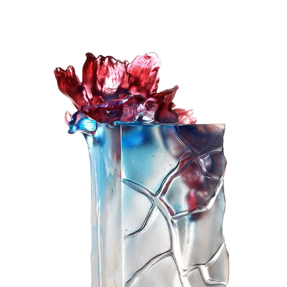 '-- DELETE -- Crystal Flower, Peony, Flourish with Intent - LIULI Crystal Art