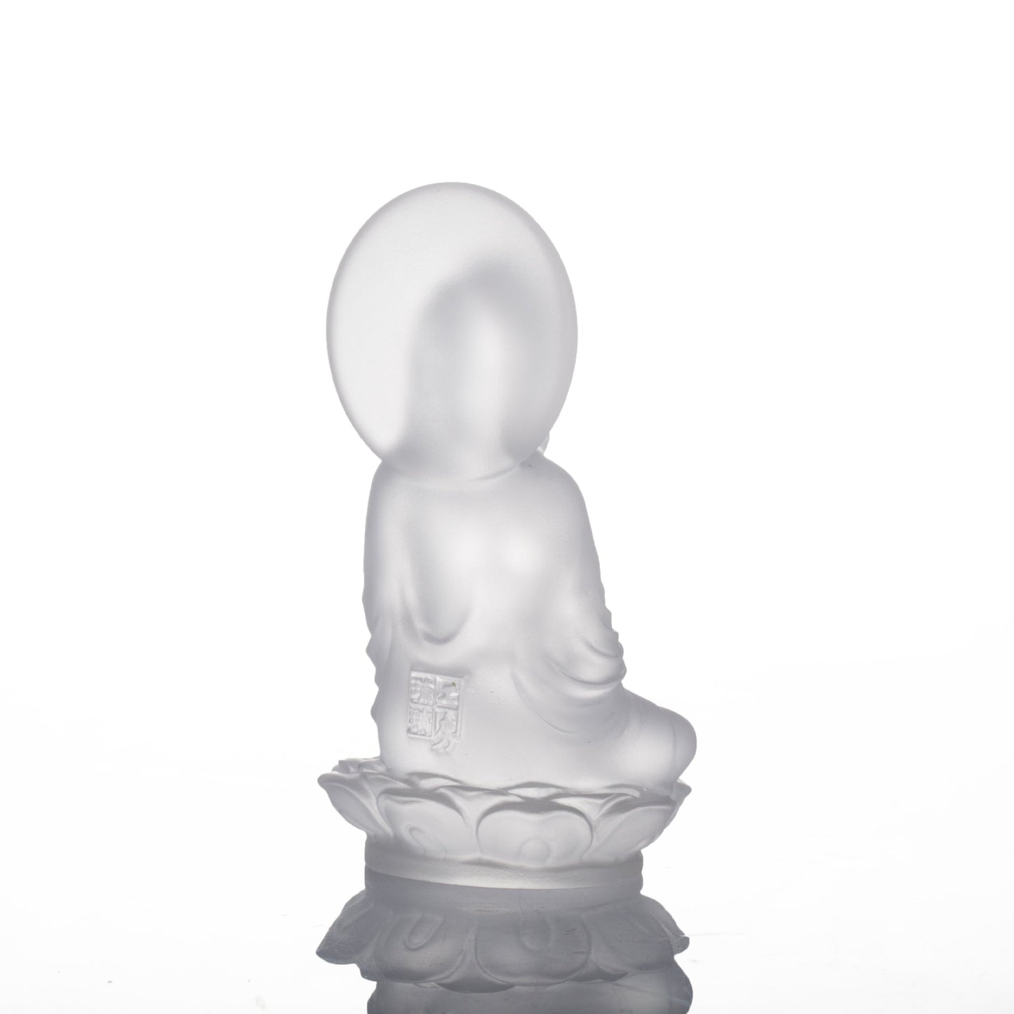 Crystal Guanyin Sculpture, Accompanied By Ease