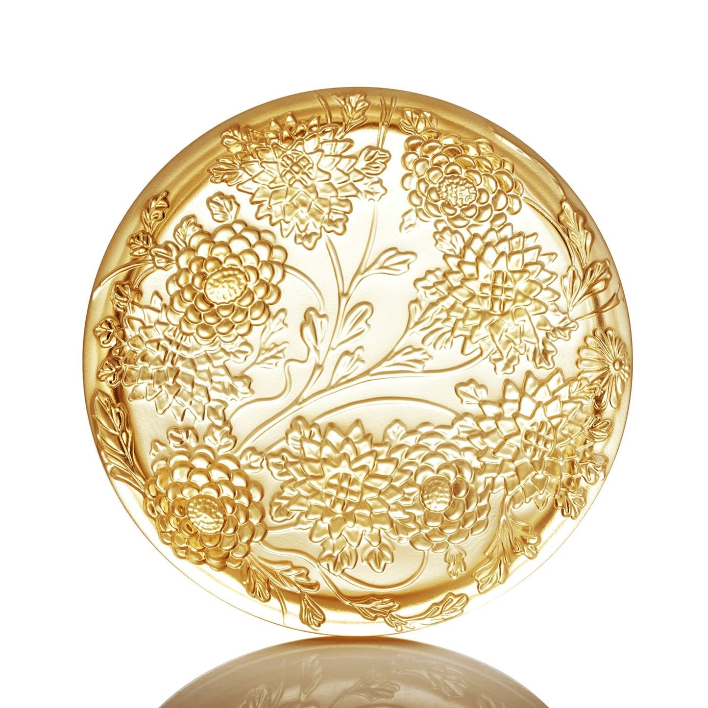 Crystal Jewelry Box, Chrysanthemum, Lunar Treasure Chest (Large) - LIULI Crystal Art