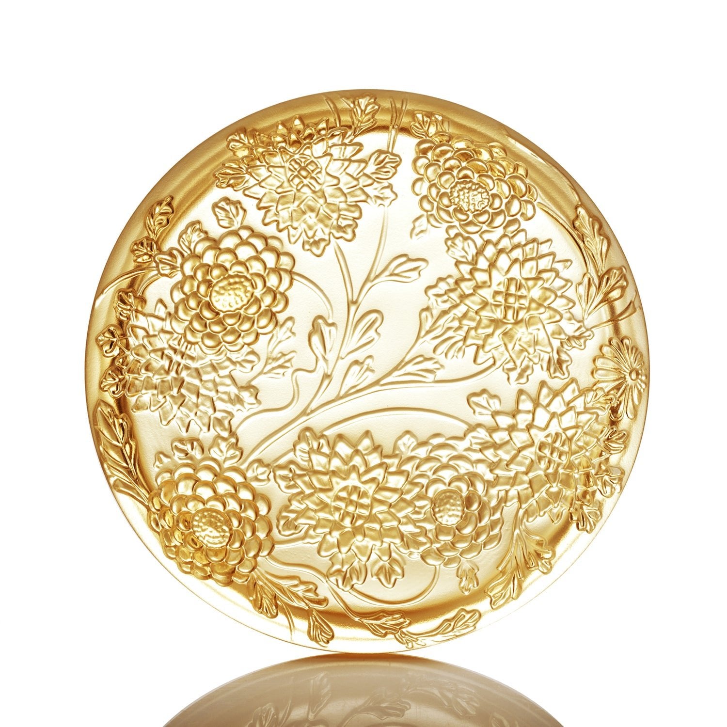Crystal Jewelry Box, Chrysanthemum, Lunar Treasure Chest (Large) - LIULI Crystal Art