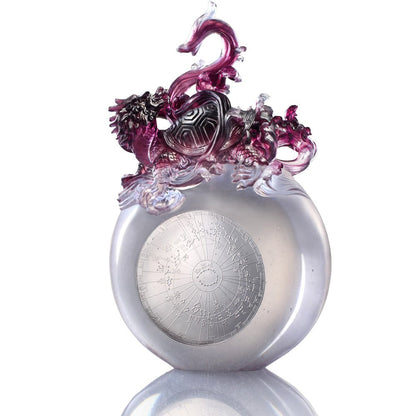 Crystal Mythical Creature, Guardian, Black Tortoise of the North-Serenity of the Xuanwu - LIULI Crystal Art