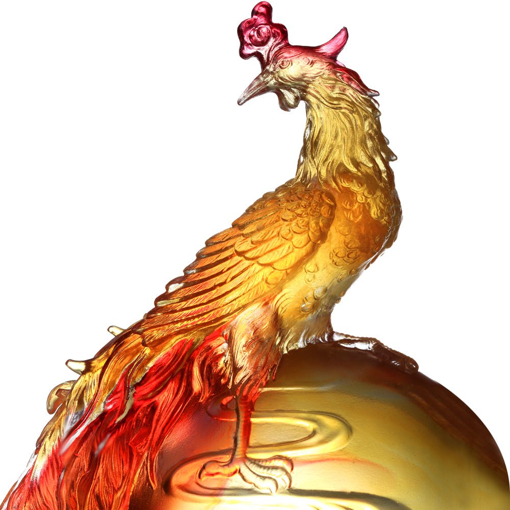 Crystal Mythical Creature, Phoenix, Splendor of the Phoenix - LIULI Crystal Art