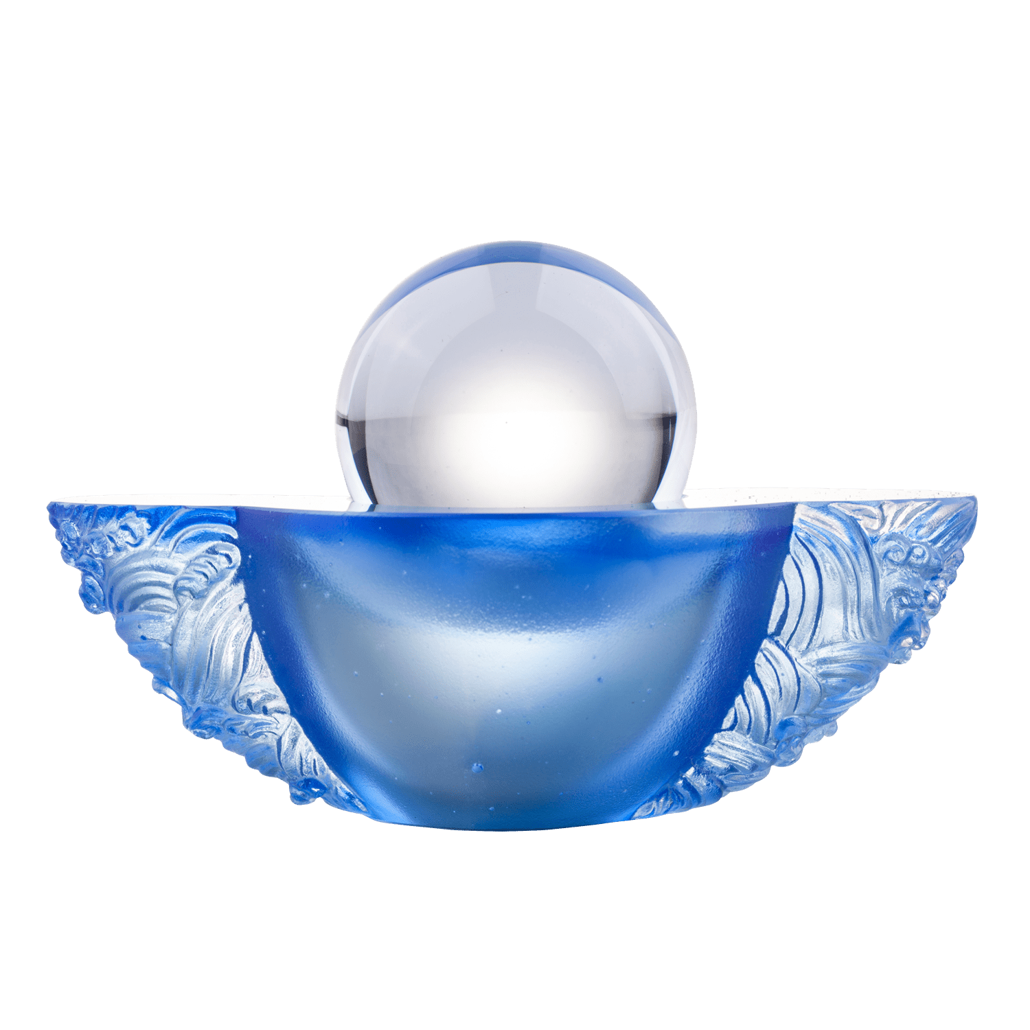 Crystal Paperweight, Feng Shui, As The Good World Turns-Kindness Turns This Good World - LIULI Crystal Art