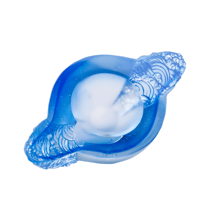 Crystal Paperweight, Feng Shui, As The Good World Turns-Kindness Turns This Good World - LIULI Crystal Art
