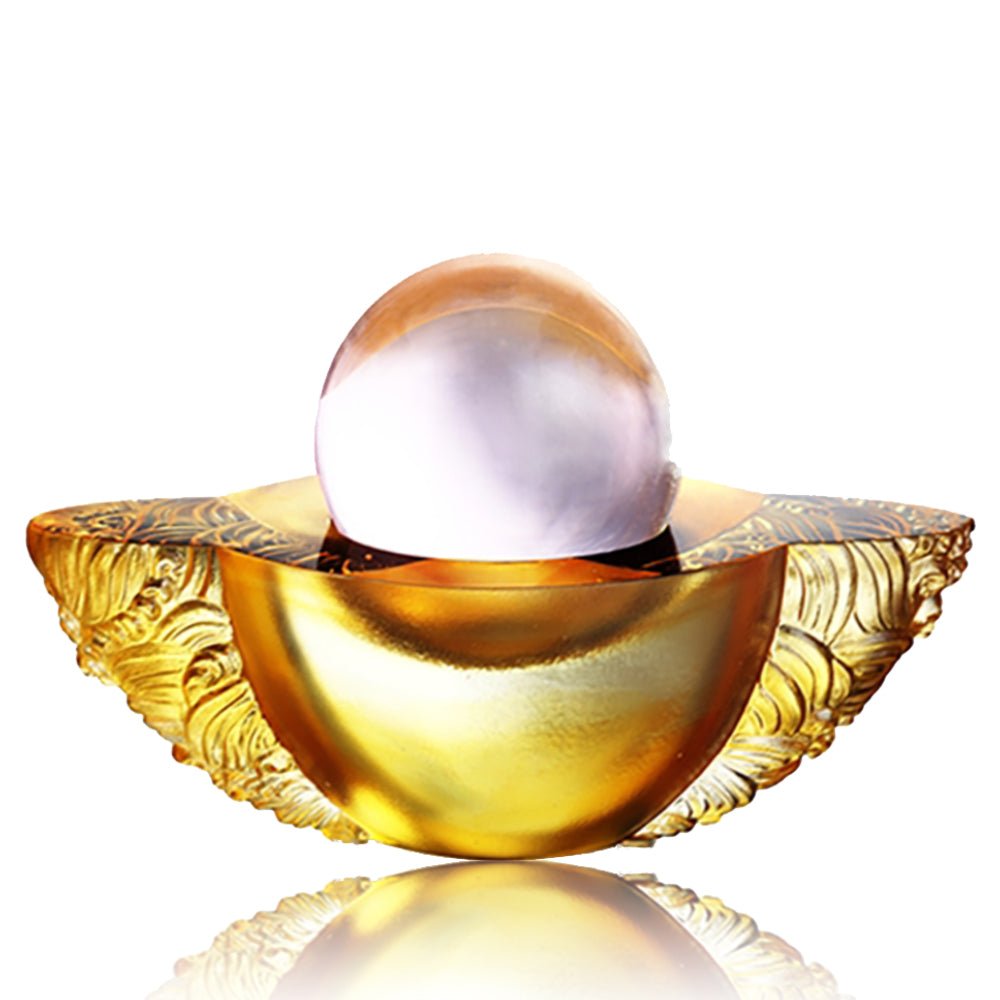 Crystal Paperweight, Feng Shui, As The Good World Turns-Kindness Turns This Good World - LIULI Crystal Art