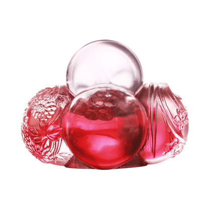 Crystal Paperweight, Feng Shui, As The Good World Turns-Ubiquitous Turning of Ruyi - LIULI Crystal Art