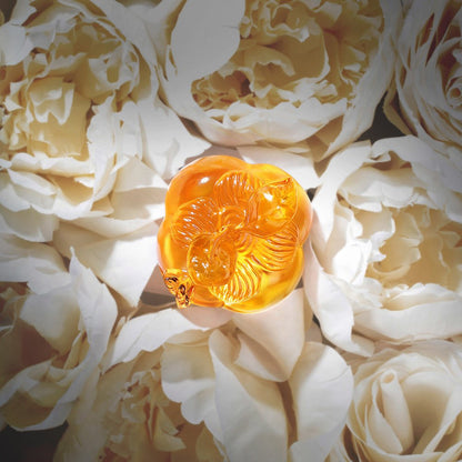 Crystal Paperweight, Feng Shui, Persimmon, Good Things Come in Pairs - LIULI Crystal Art
