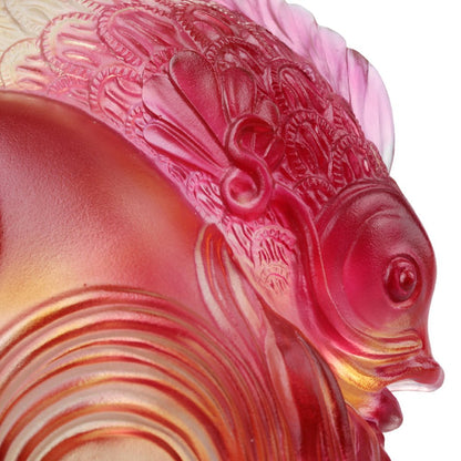 Crystal Paperweight, Fish, Rows of Joy - LIULI Crystal Art