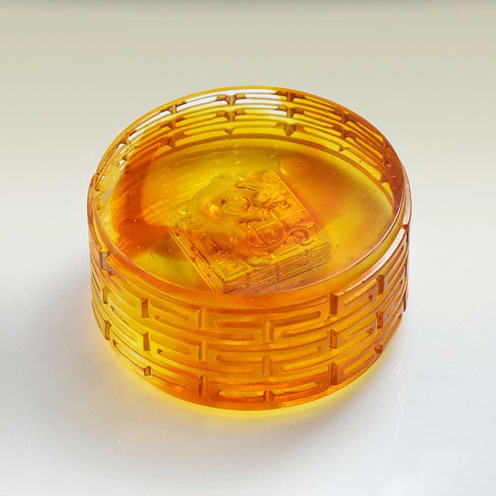 Crystal Paperweight, Mythical Creature, Heavenly Accomplishment - LIULI Crystal Art