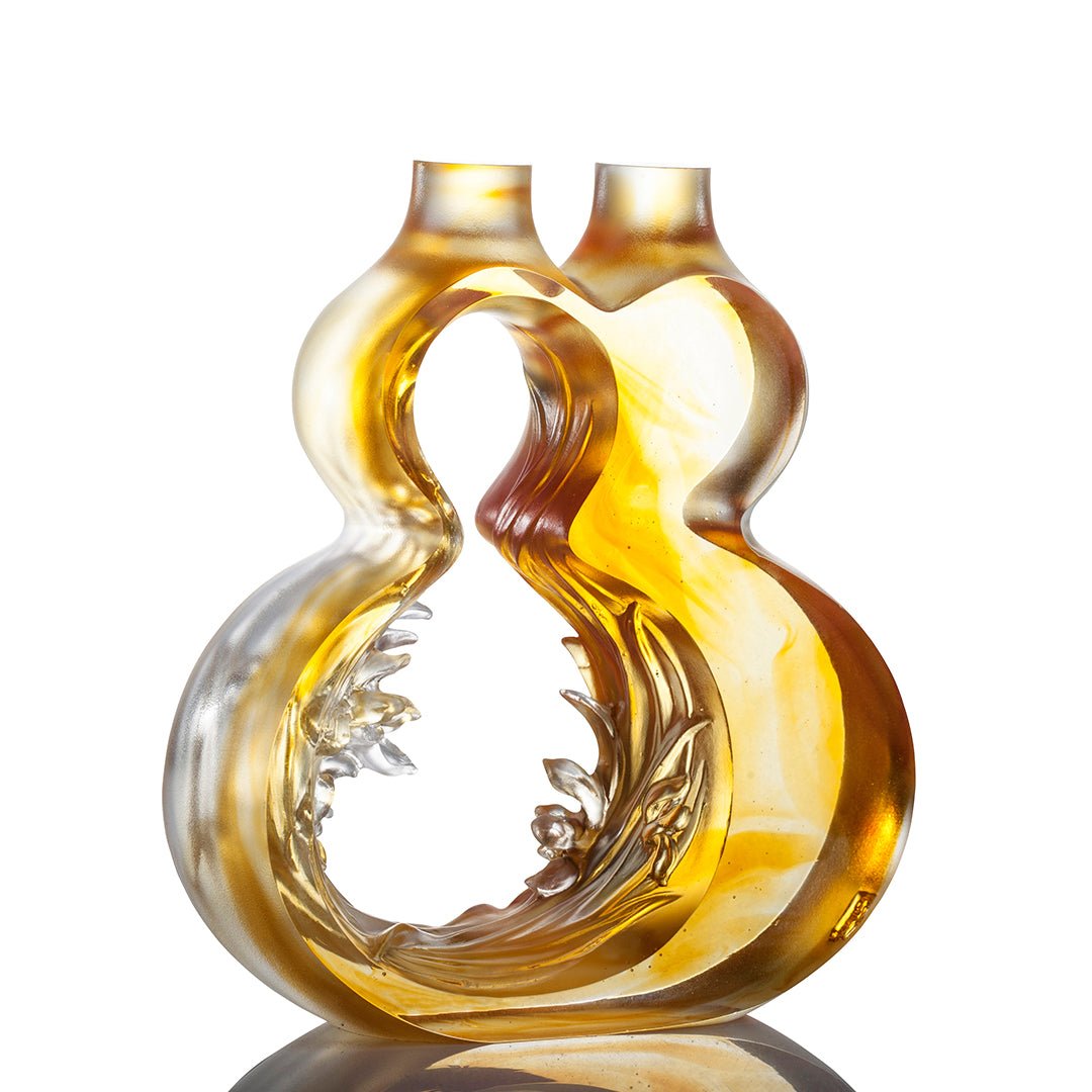 Crystal Sculpture, Hulu Gourd, A Harmonious World