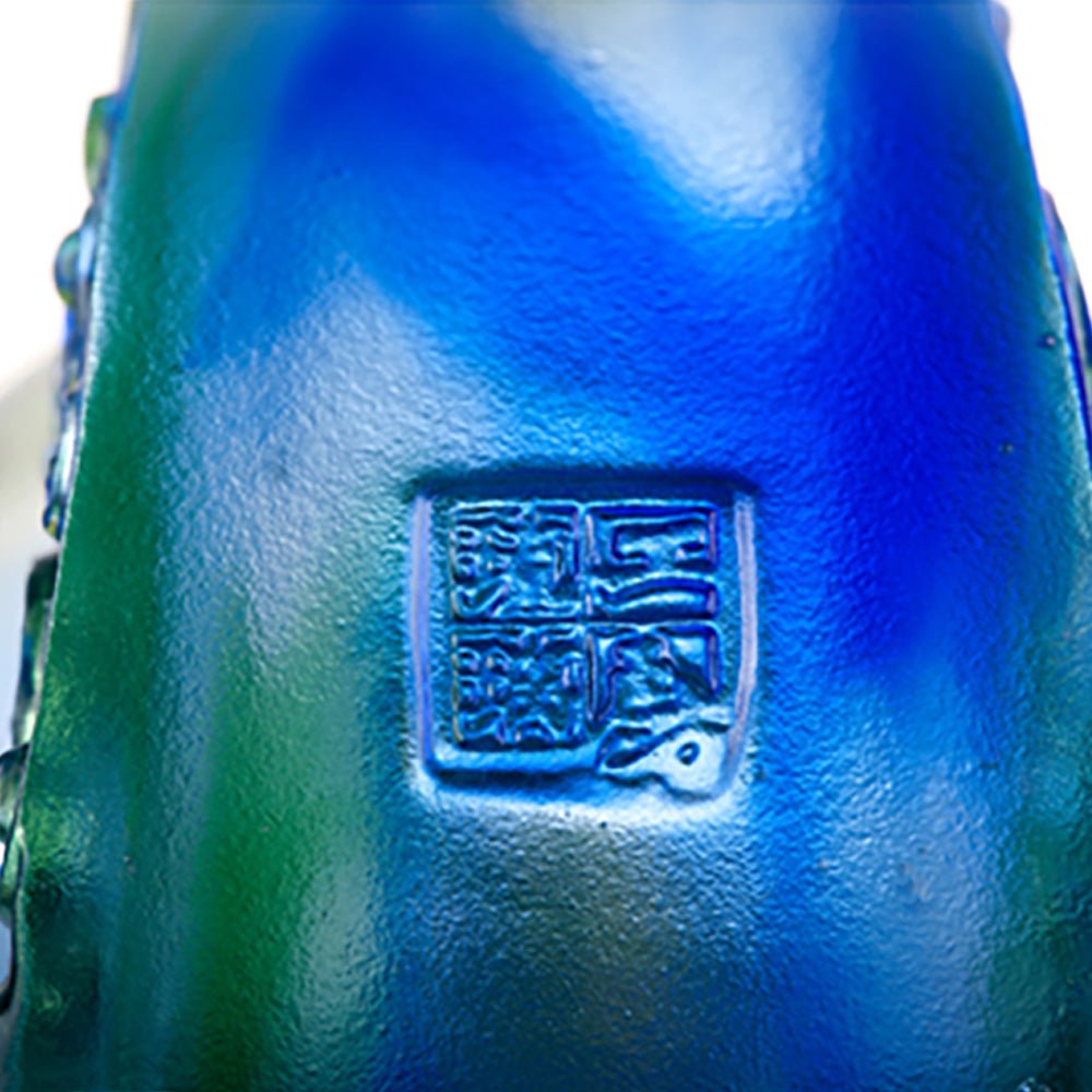 Crystal Vessel, Chinese Ding, A Majestic Duo - LIULI Crystal Art
