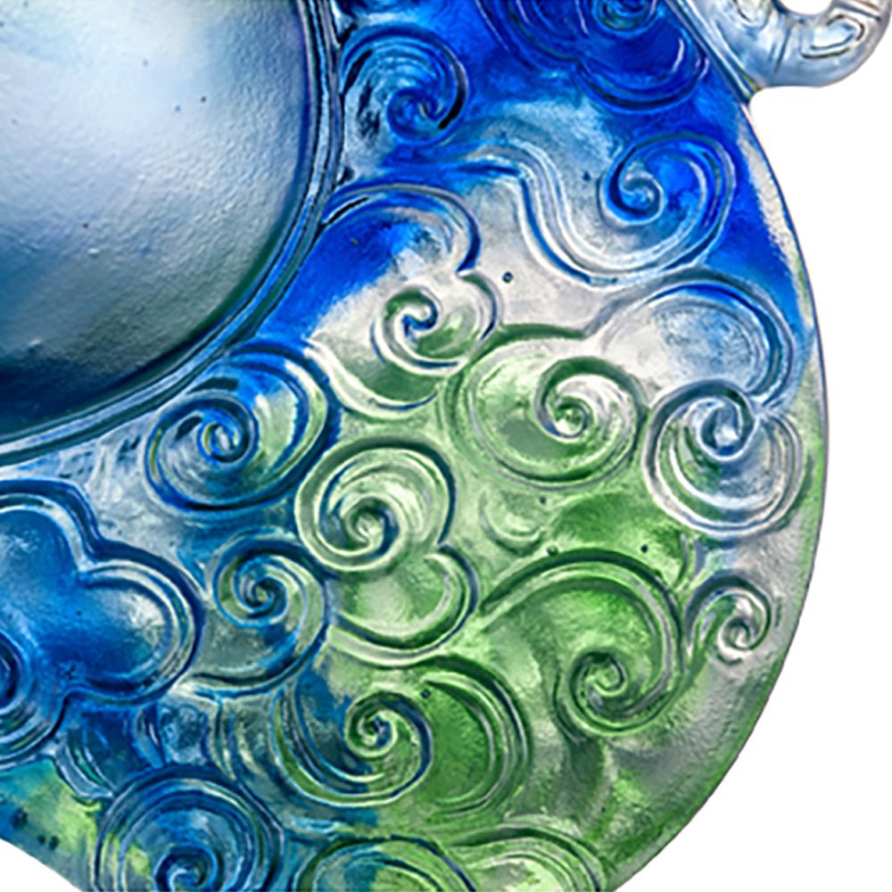 Crystal Vessel, Chinese Ding, A Majestic Duo - LIULI Crystal Art