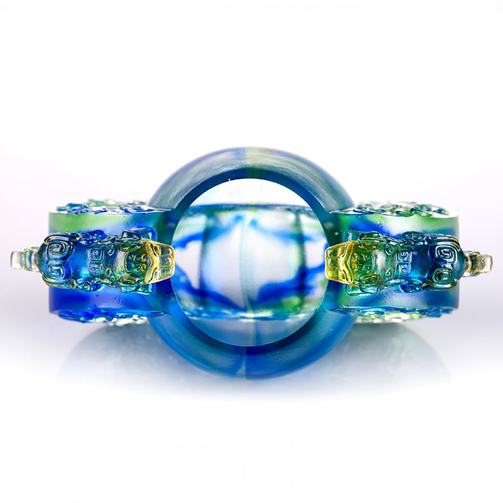 Crystal Vessel, Chinese Ding, A Majestic Duo - LIULI Crystal Art