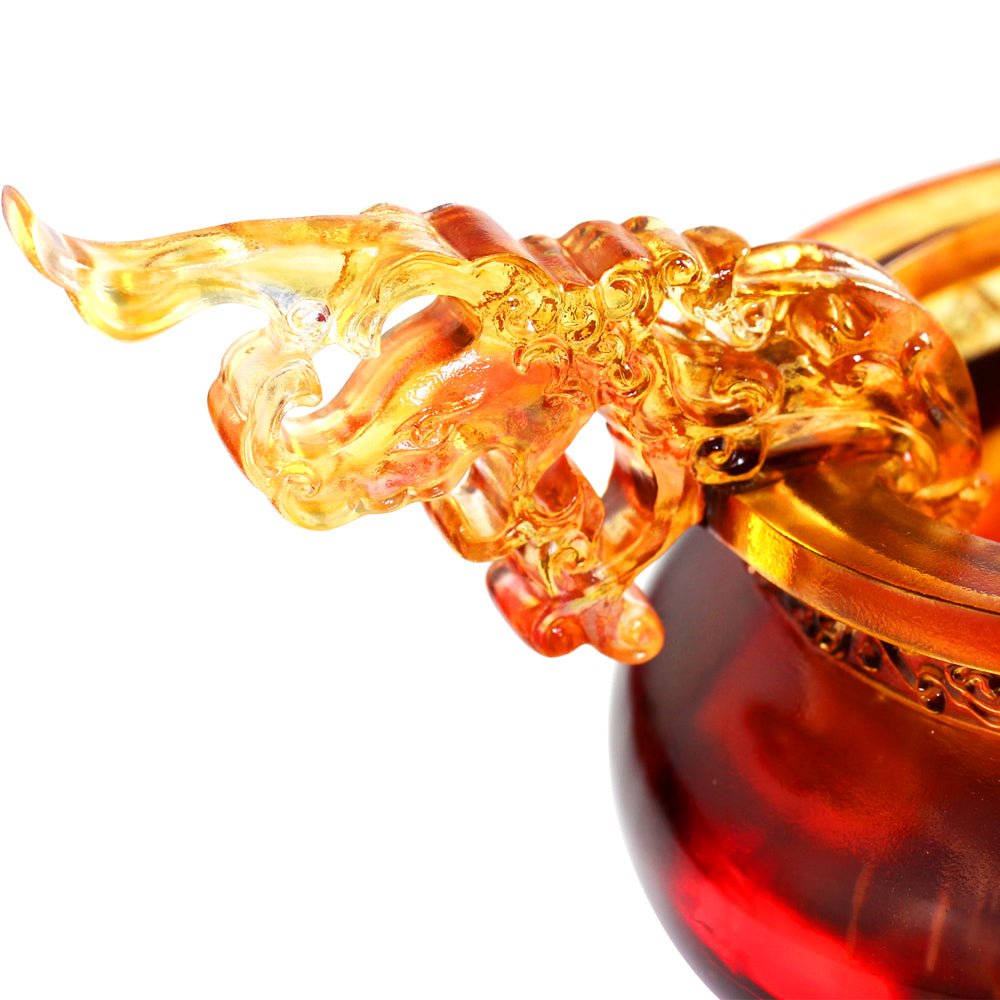 Crystal Vessel, Chinese Ding, Celebratory Ding - LIULI Crystal Art