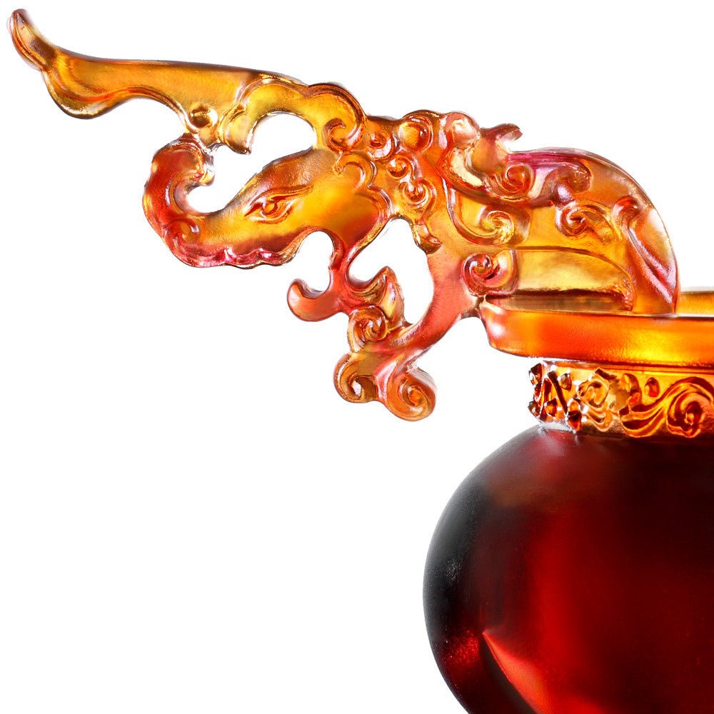 Crystal Vessel, Chinese Ding, Celebratory Ding - LIULI Crystal Art