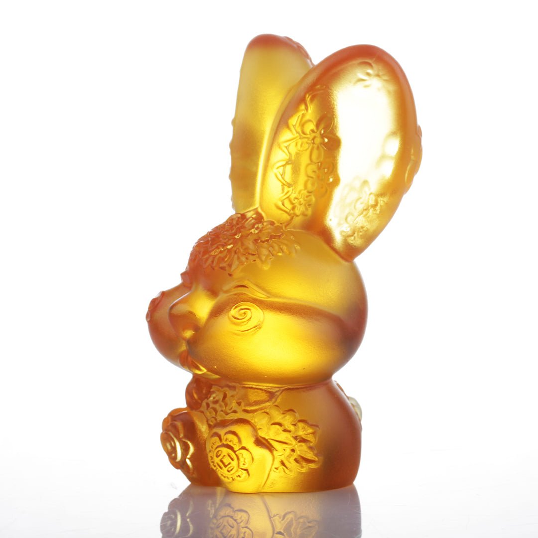 Crystal Zodiac, Animal, Bunny, Year of the Rabbit, Darling - LIULI Crystal Art