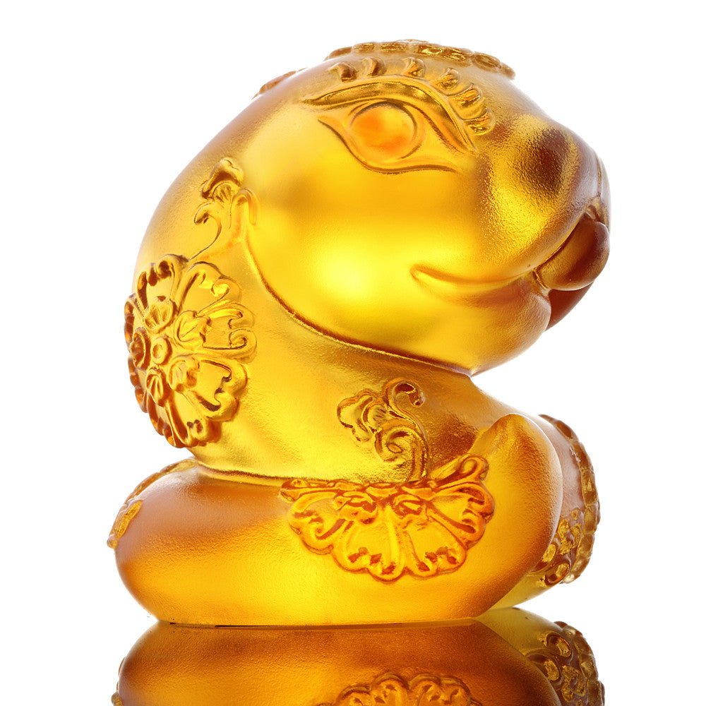 Crystal Zodiac, Animal, Year of the Snake, Serpentine - LIULI Crystal Art