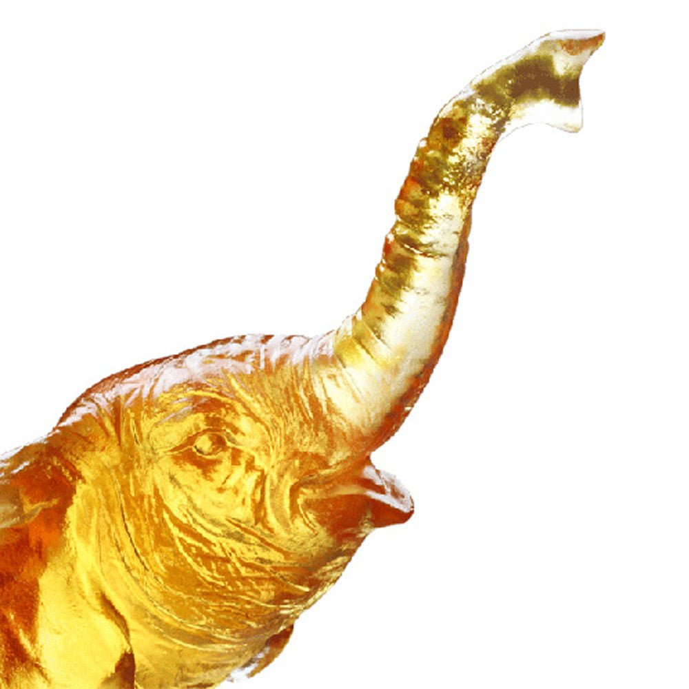 '-- DELETE -- Forever Toward the Sky - Elephant Figurine (Ambition) - LIULI Crystal Art