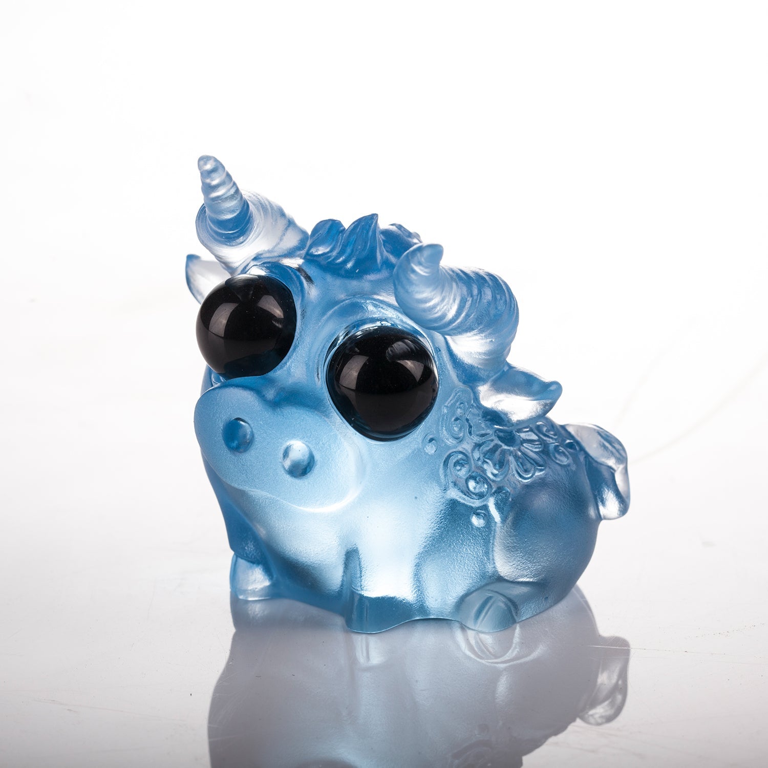 LIULI Chinese Year of the Ox Crystal Sculpture We Are Remarkable - LIULI Crystal Art