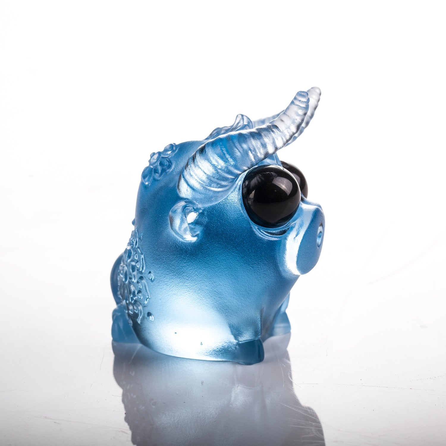 LIULI Chinese Year of the Ox Crystal Sculpture We Are Remarkable - LIULI Crystal Art