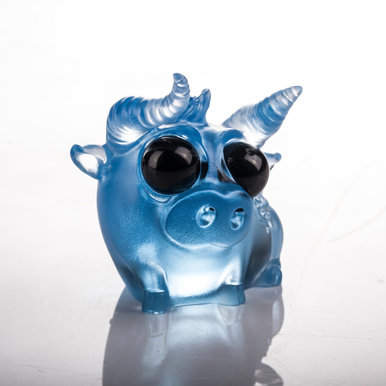 LIULI Chinese Year of the Ox Crystal Sculpture We Are Remarkable - LIULI Crystal Art